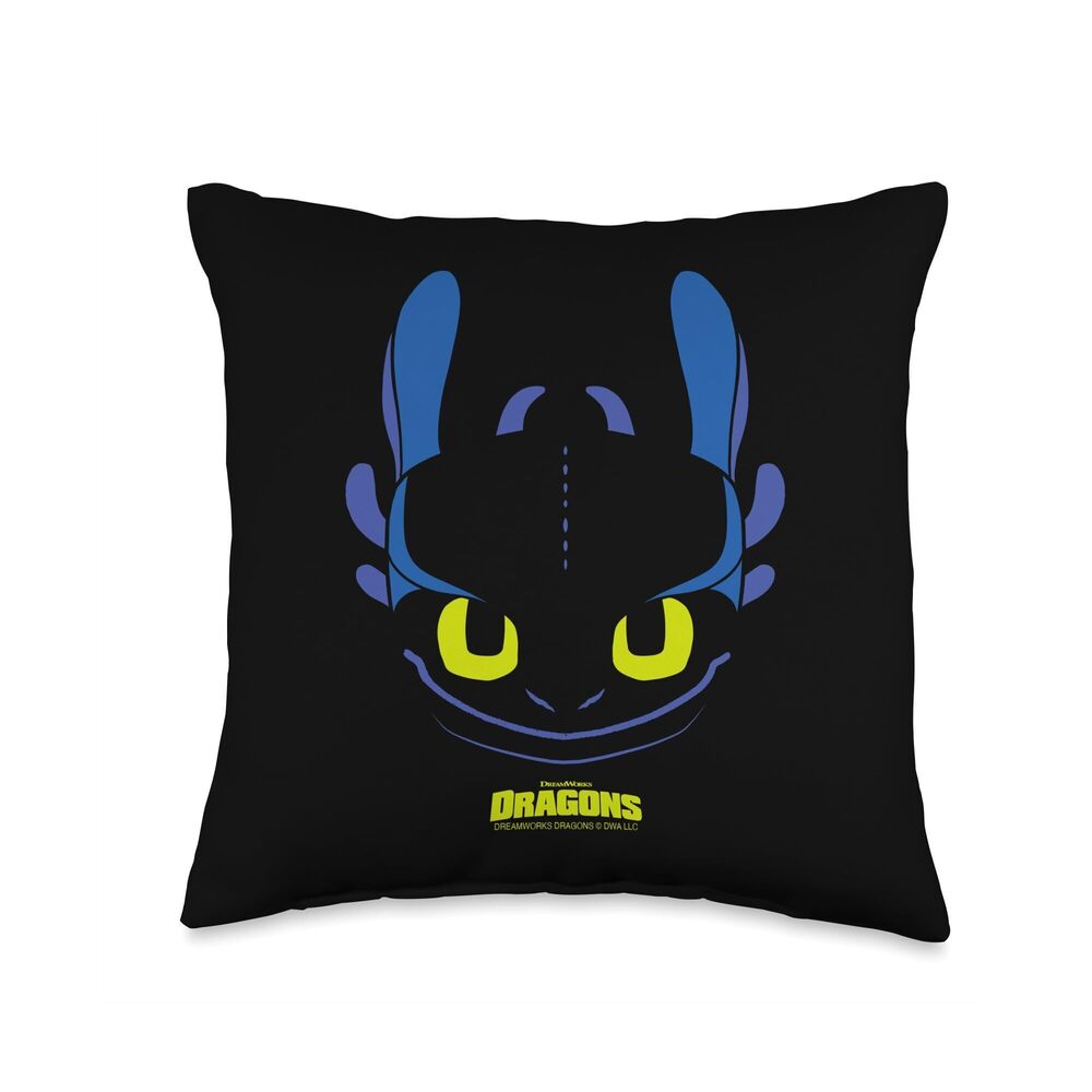 3235 Toothless Night Fury Big Face Costume Throw Pillow